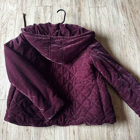 Maroon/Burgundy Velvet Jacket - Picture 3 of 8